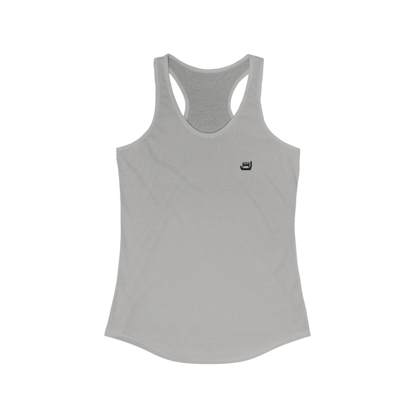 Women's Racerback Tank Black Logo